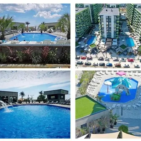 Luxury Mamaia Nord - 3 Piscine Exterioare Sauna Jacuzzi Prima Linie La Mare Apartment *